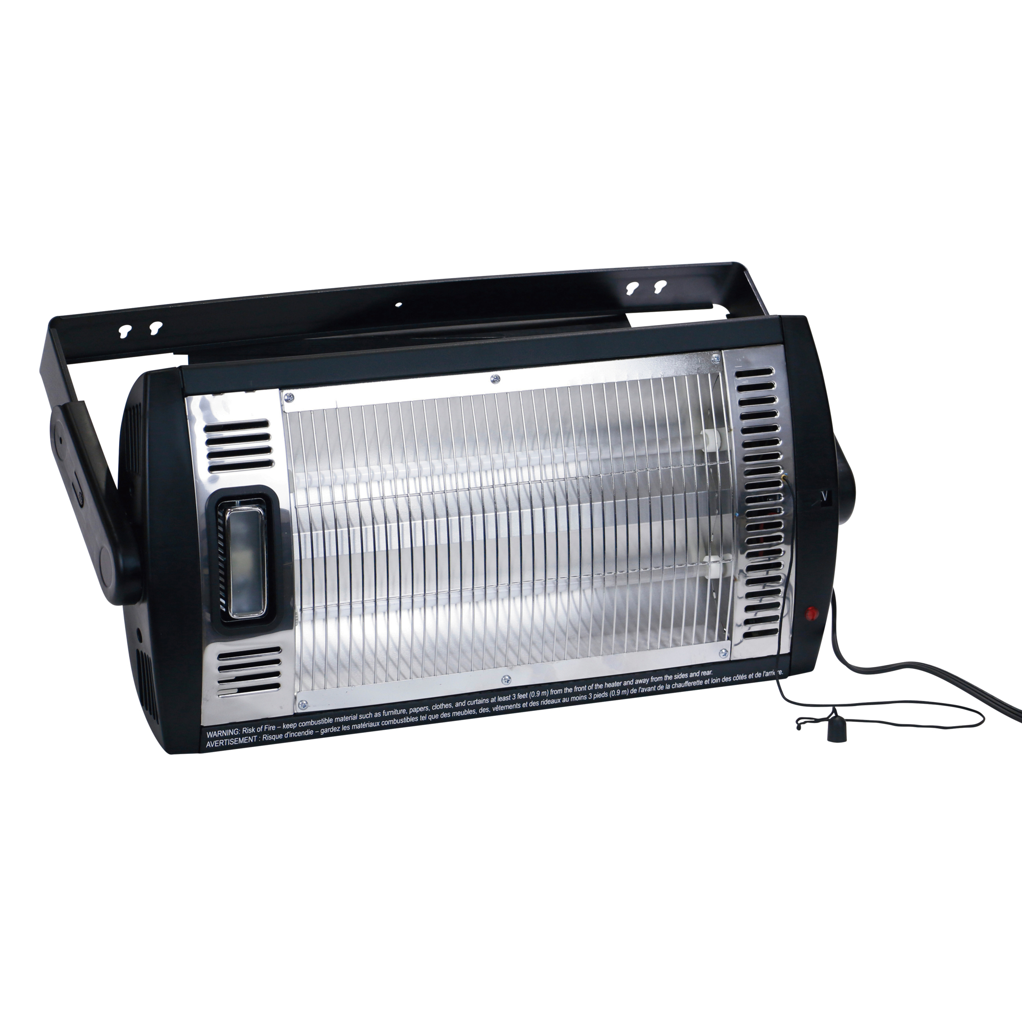 WeWarm 1500W Ceiling-Mounted Infrared Heater with Halogen Light, 5118 BTU, 120V, 90° Adjustable Tilt, Model# HT8008